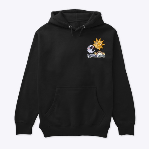 Black Daycare Staff Hoodie Black T-Shirt Front