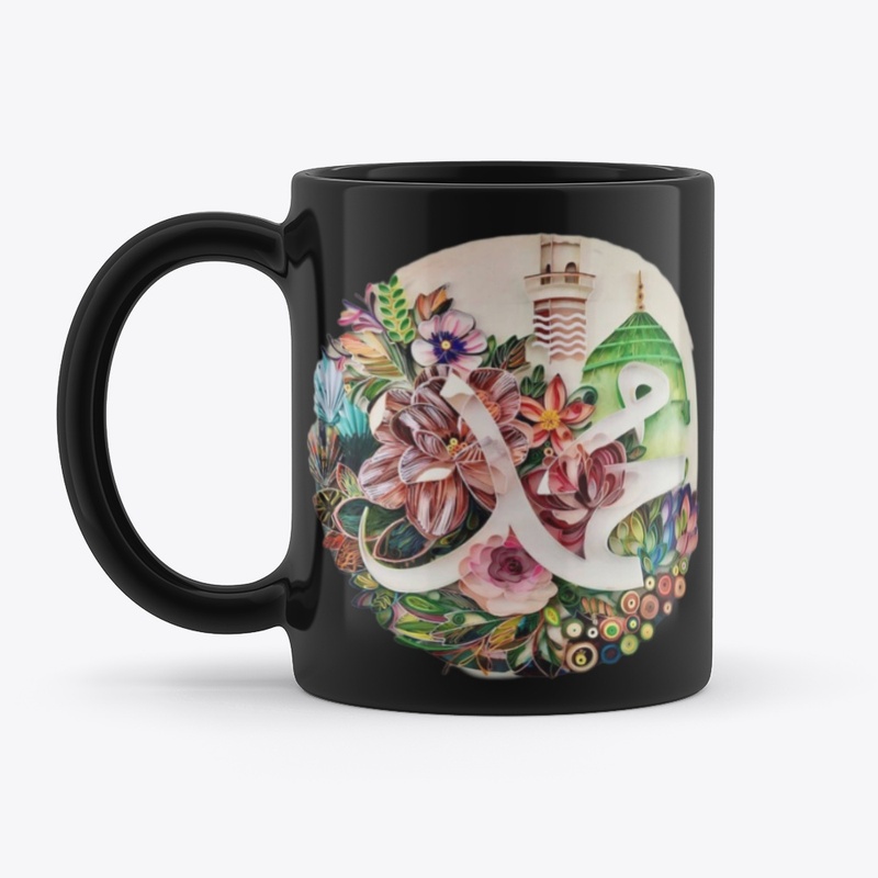 Mohammad Design on Black Coffee Mug