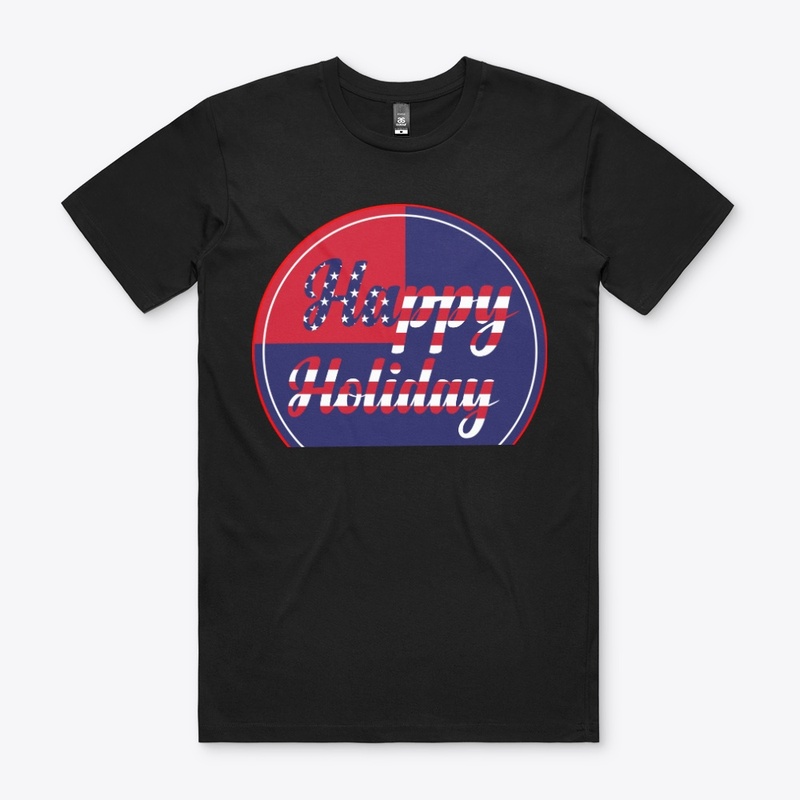 Happy Holiday USA T-shirt Design