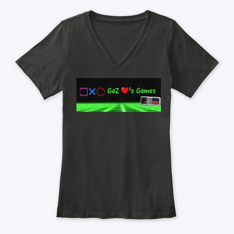 GaZ loves Games ladiez classic V-neck T