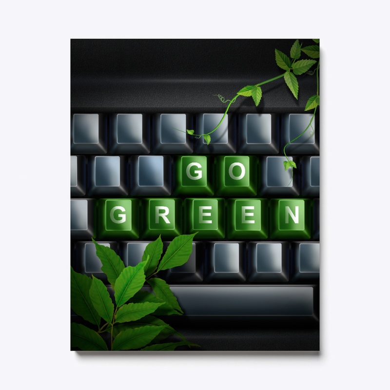 Go Green Canvas Print