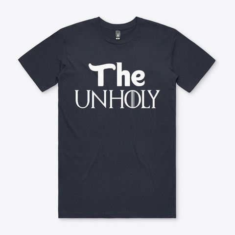 The Unholy Tshart Navy T-Shirt Front