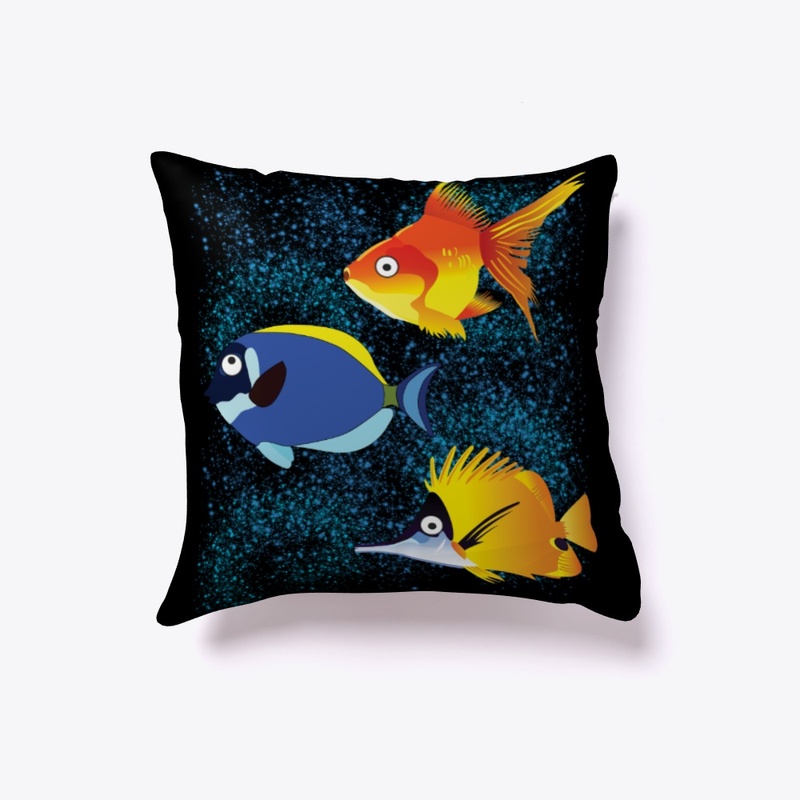 Three Colorful Fish