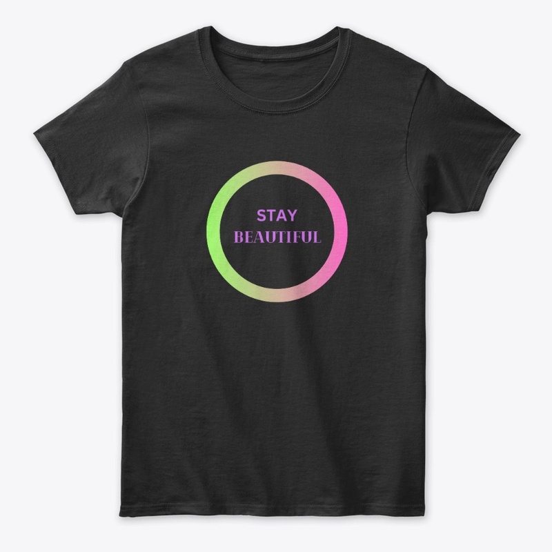 STAY BEAUTIFUL,WOMEN'S CROP HOODIE ,TEE