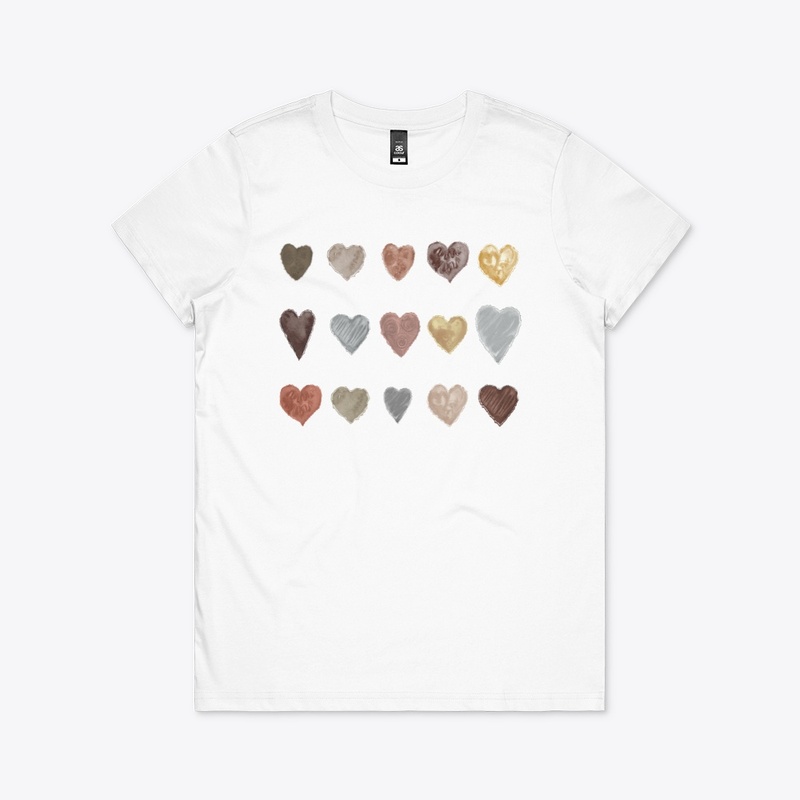 Watercolor Hearts  Artsy Melanin Women