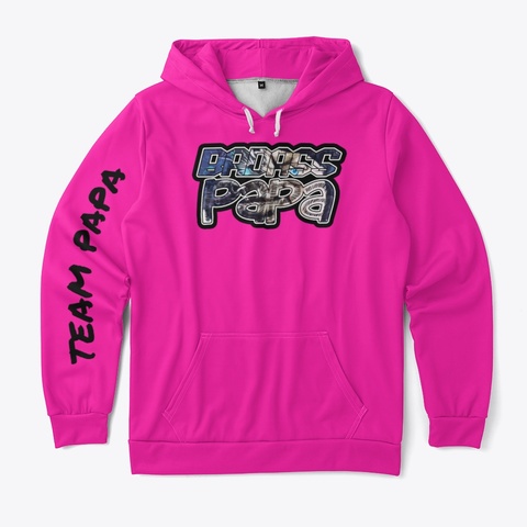 Papa Double Logo Hot Pink T-Shirt Front
