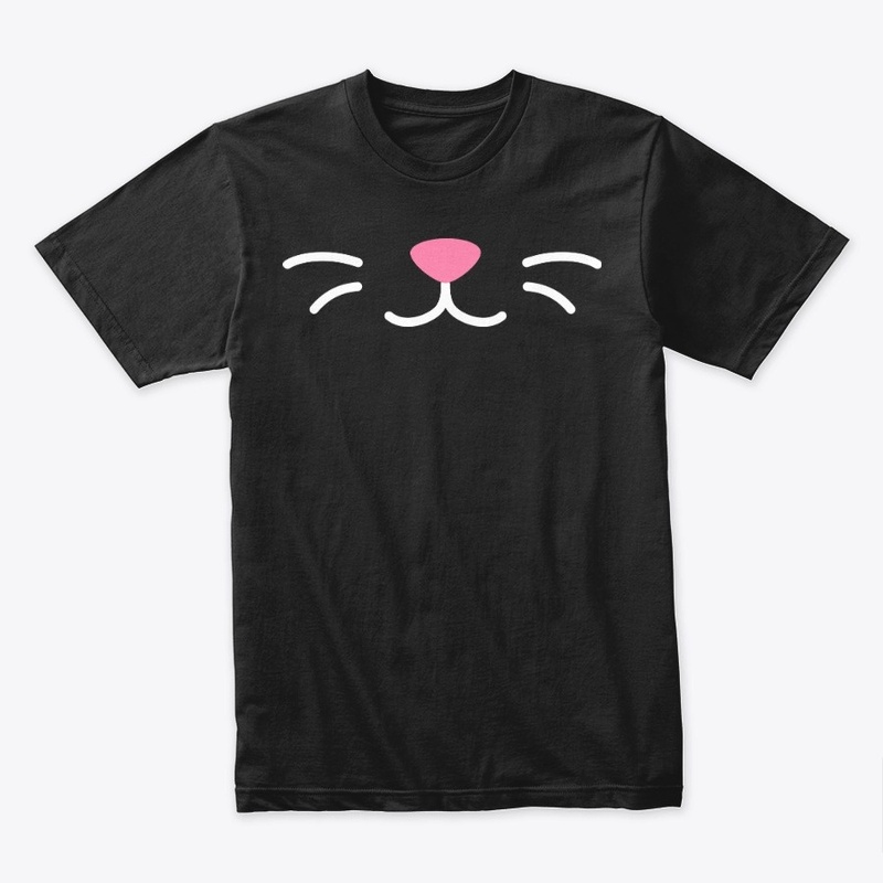 Cat lips face white