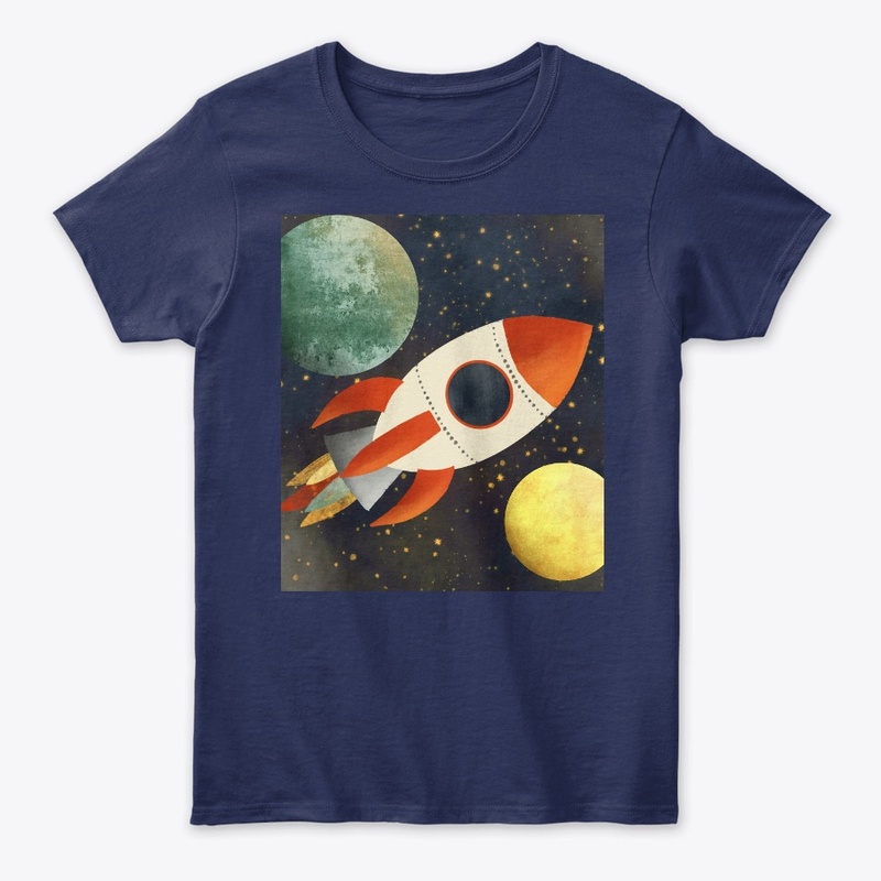 Space - Rocket and Planet design