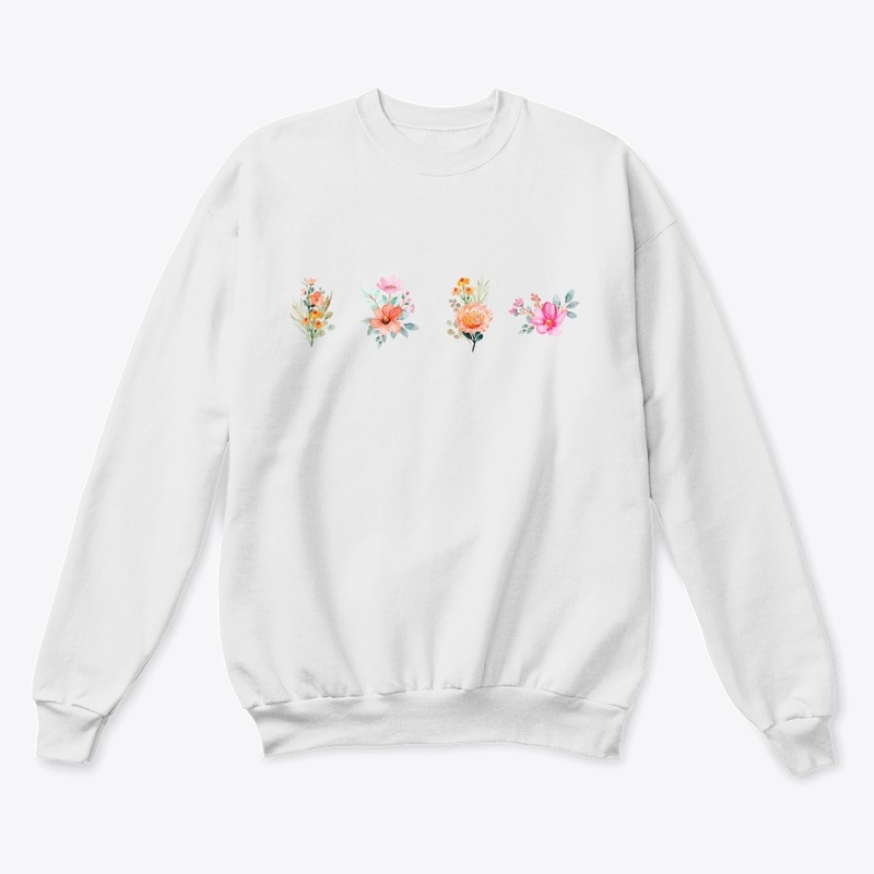 sweatshirt, floral