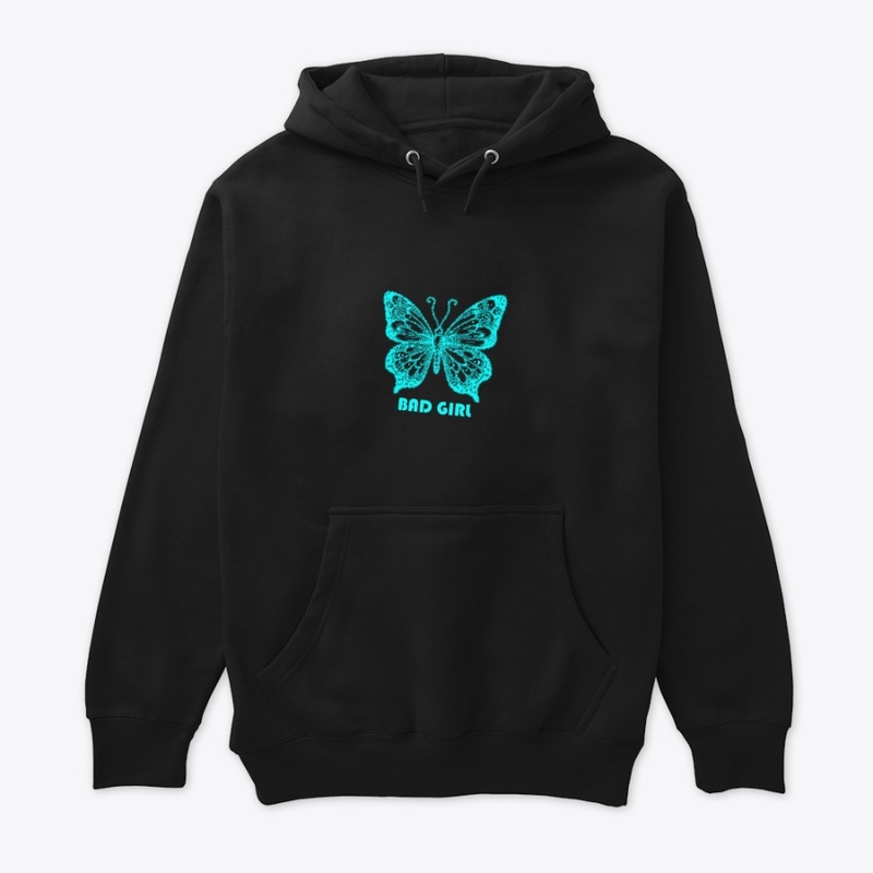 Blue Butterfly Bad Girl