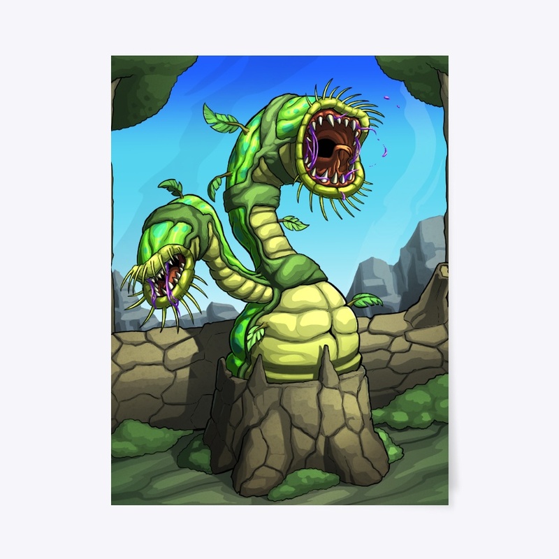 Potted Bellow Beast POSTER