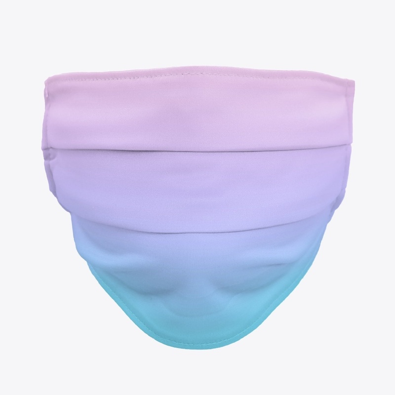 Cute pastel gradient face mask