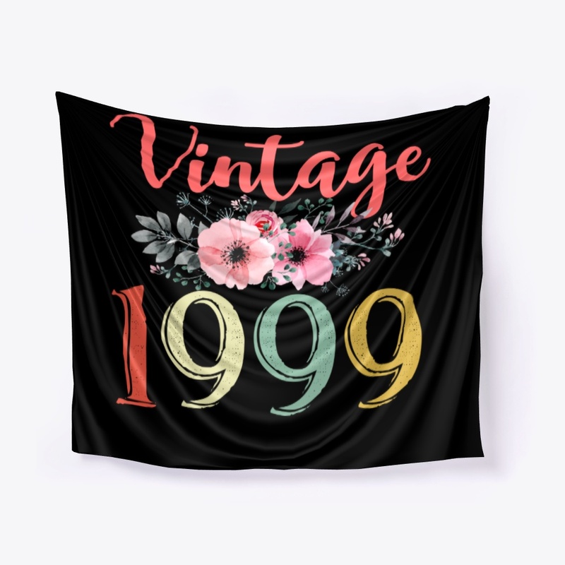 Vintage 1999 Floral 21st Birthday Gift