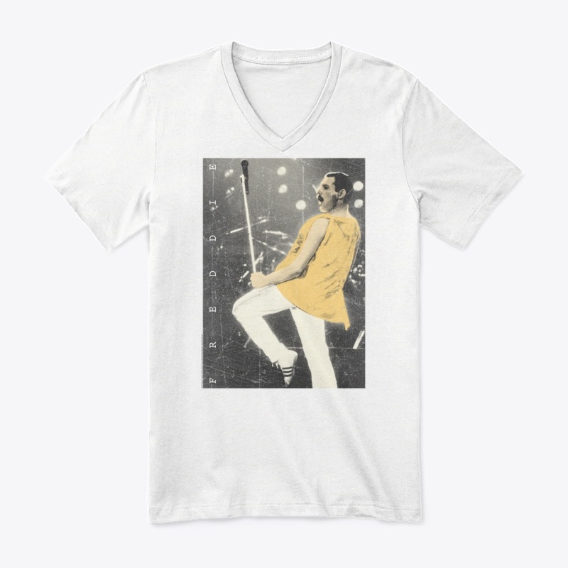 Freddie Mercury Official Live Pose Yellow Icon old