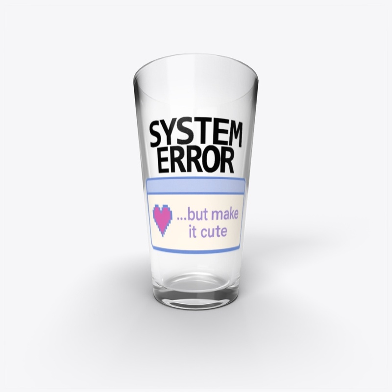 System Error (BLACK) Y2K Glitch Merch