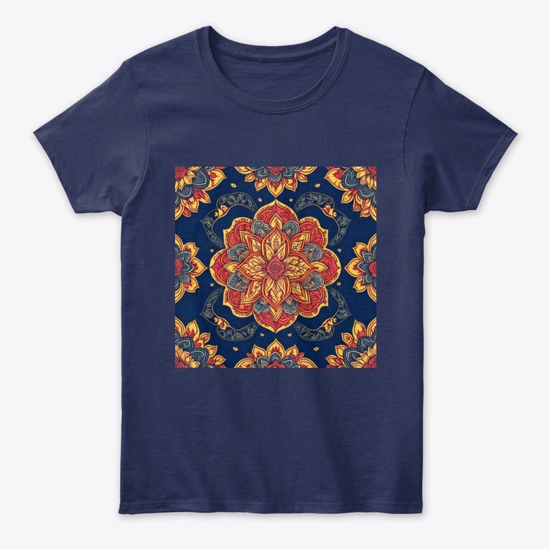 Yoga luxurious flower pattern