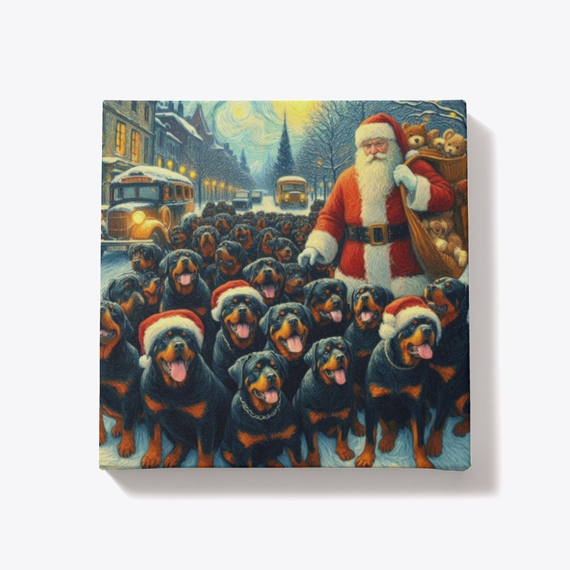 Rottweilers and Santa