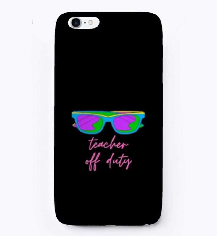 Teacher off duty cool t-shirt design