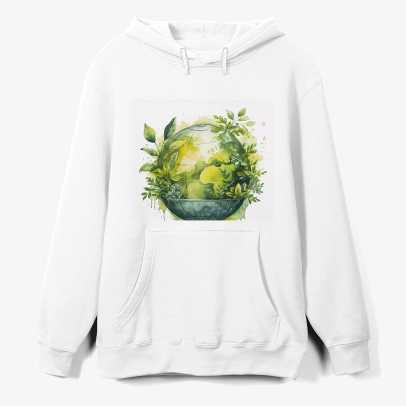 Digital art with planet earth