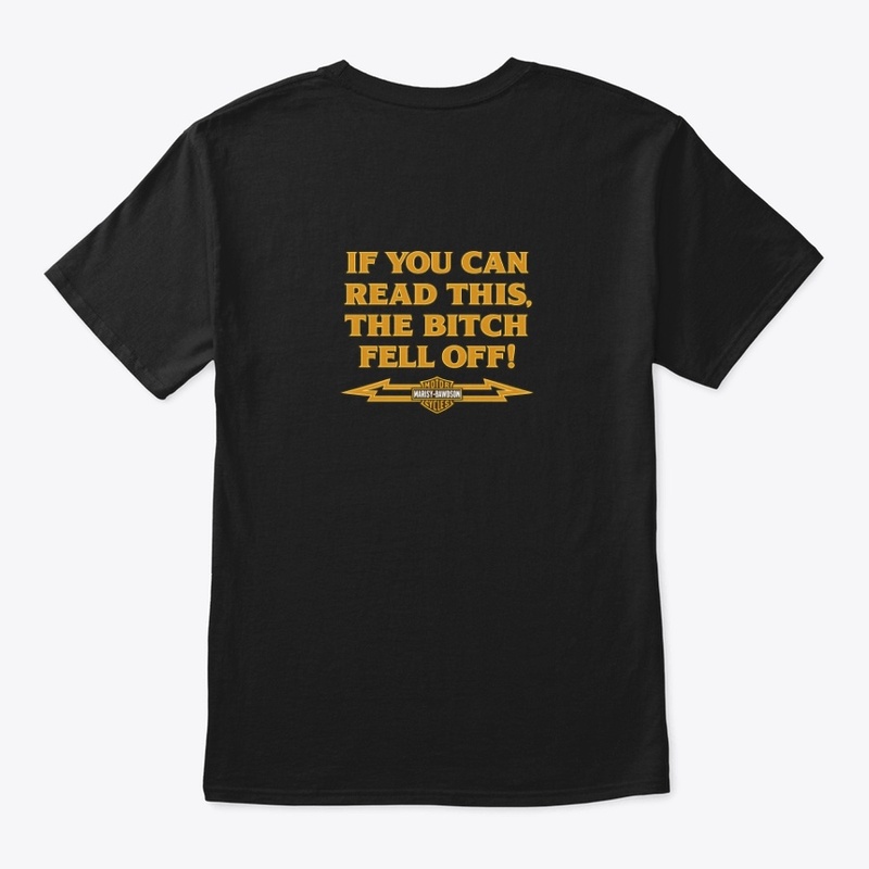 "If You Can Read This" Biker Back print 