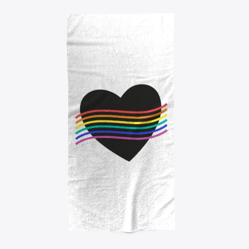 Pride Flag with Heart Rainbow