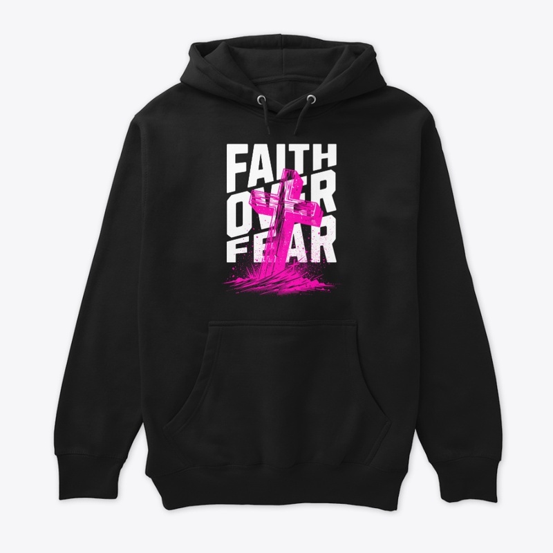 Faith Over Fear Courage Typography Merch