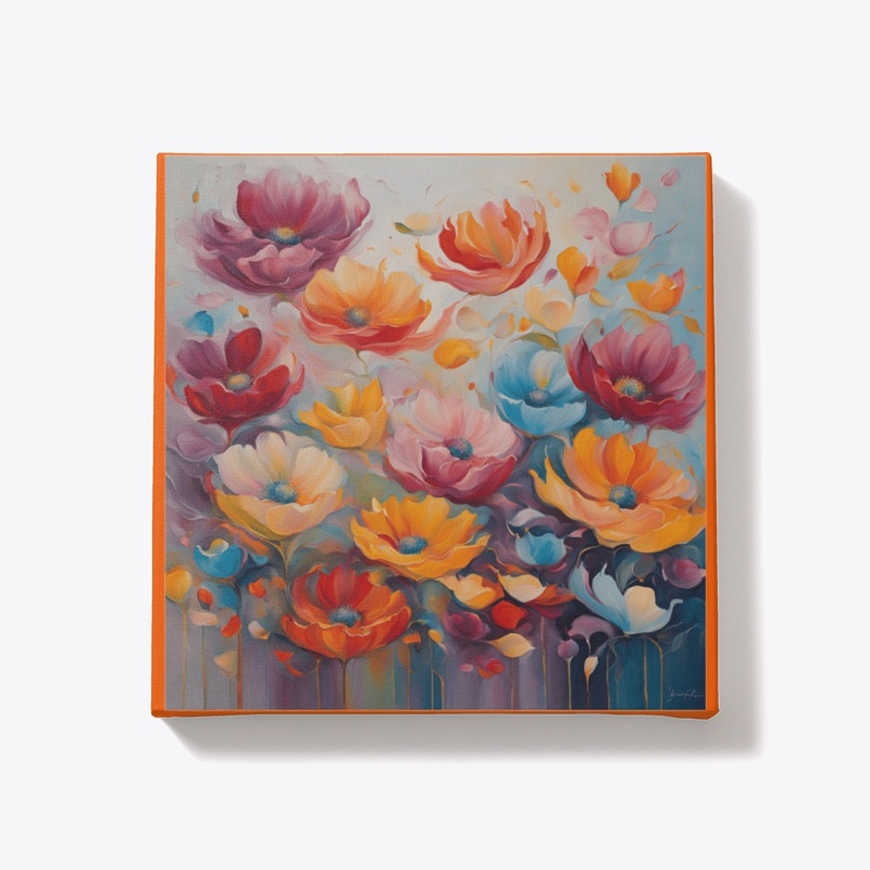 "Quality Time Flower- canvas decor