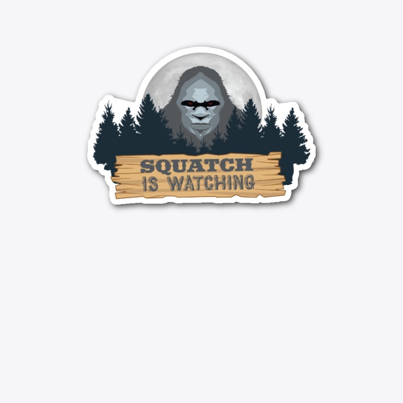 Vintage Design Bigfoot is Watching -