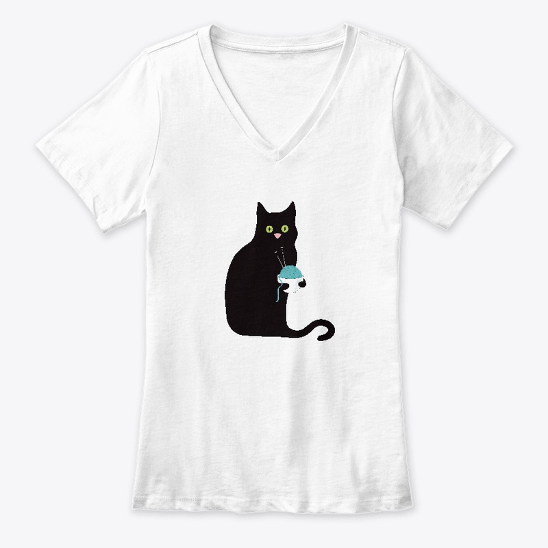 Knitting Ramen Kitty