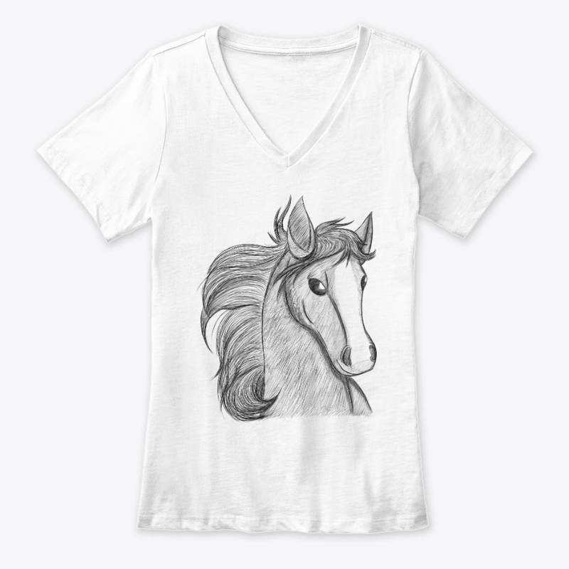 Horse Headshot Sketch Women's Tee