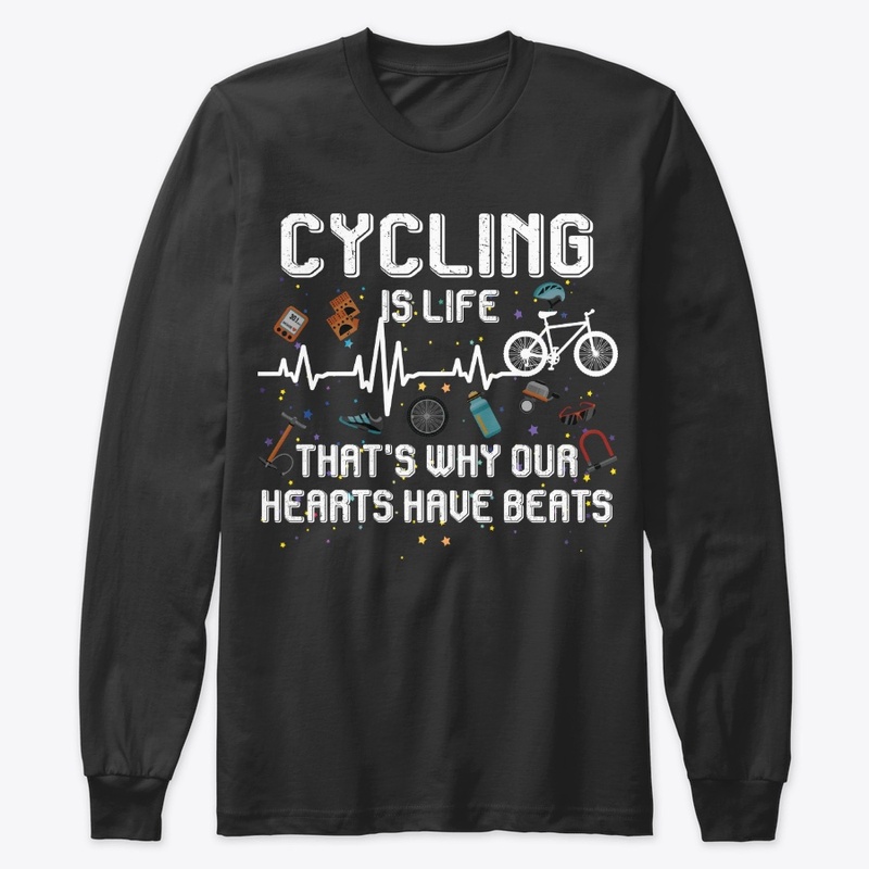 Cycling Lover Gift Our Hearts Have Beats