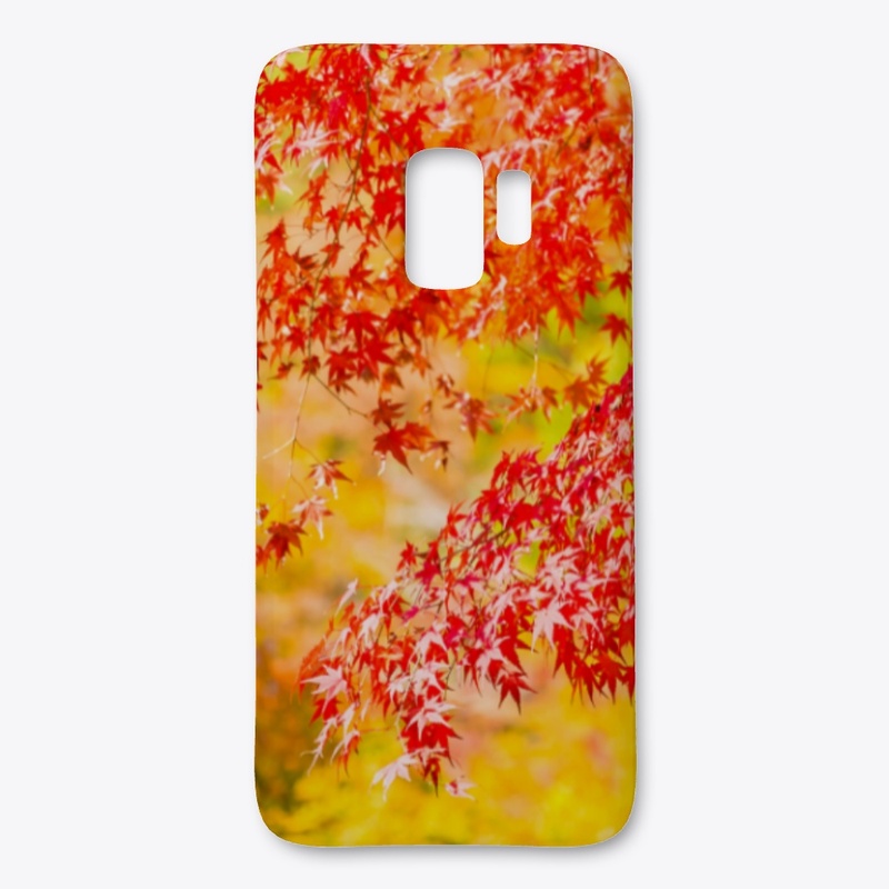 N-114 RED AND GREEN MAPLE LEAVES