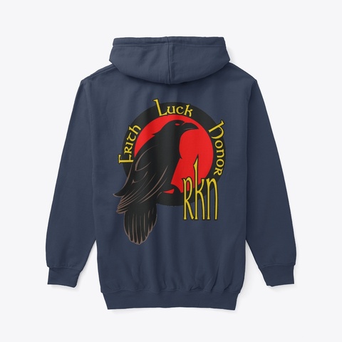 Rkn Merch Navy T-Shirt Back