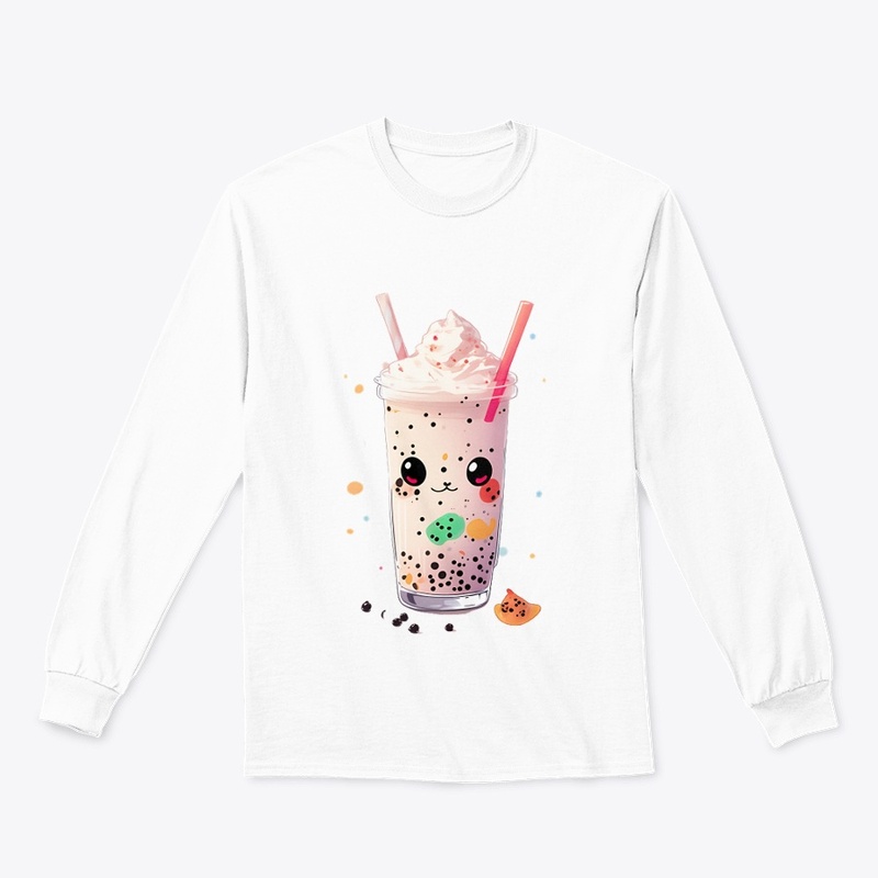 cute boba milk drink