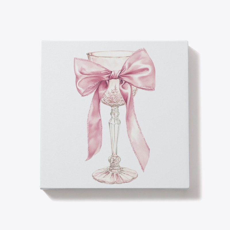 Pink Bow on the Goblet