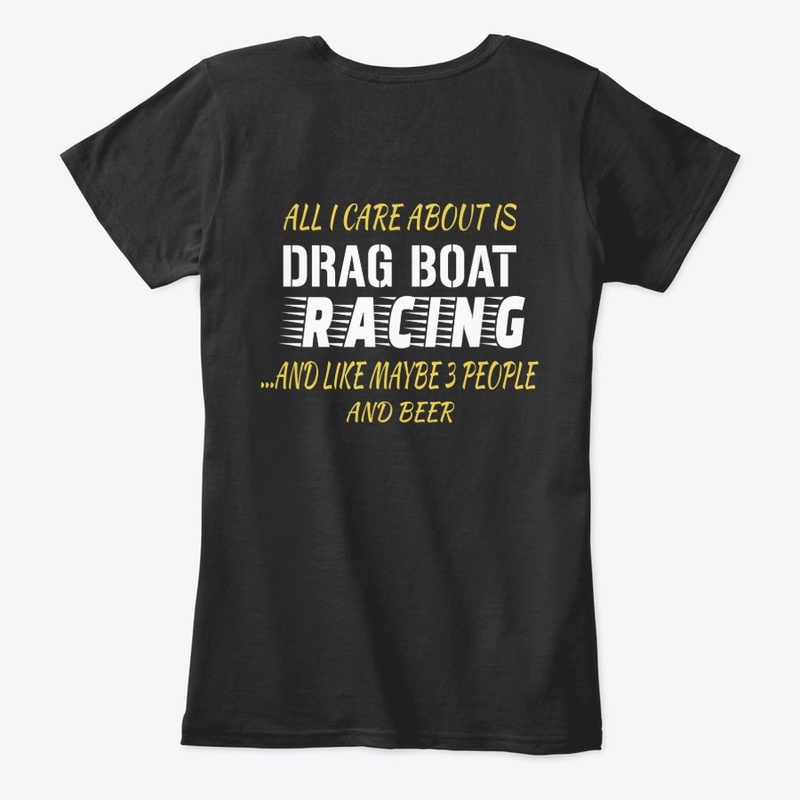 Drag boat back side shirt