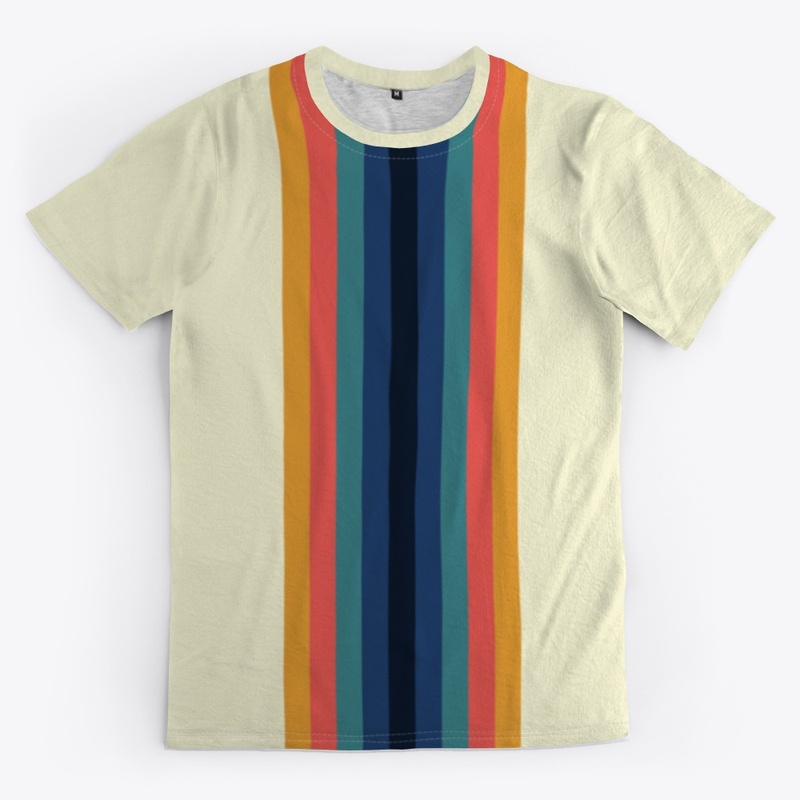 1980s Color Stripe