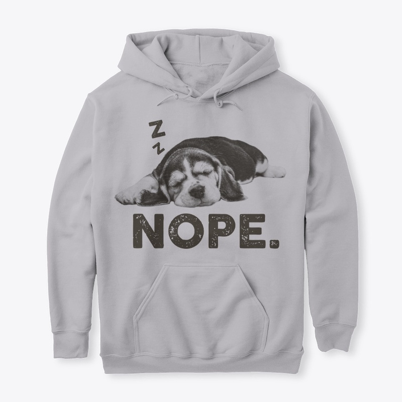 Funny Lazy Nope Beagle Dog Themed Gift