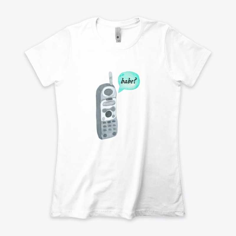 Babe watercolor phone design