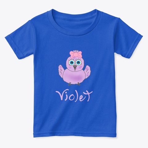 Violet A. Hummingbird 2023 Royal  T-Shirt Front
