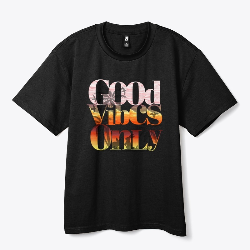 Good Vibes Only Tropical Sunset