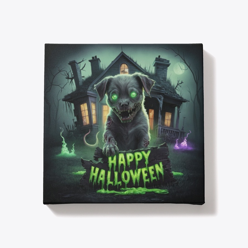 Glow-in-the-Dark Halloween Canvas Art