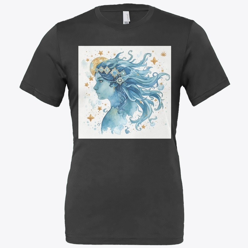 Aquarius in Blue Watercolors