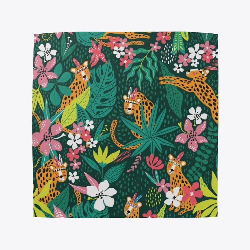 Best Selling Leopard   tropical leaves