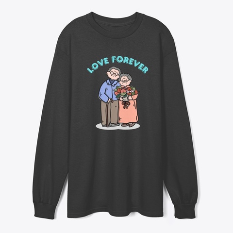 Love Forever Black T-Shirt Front