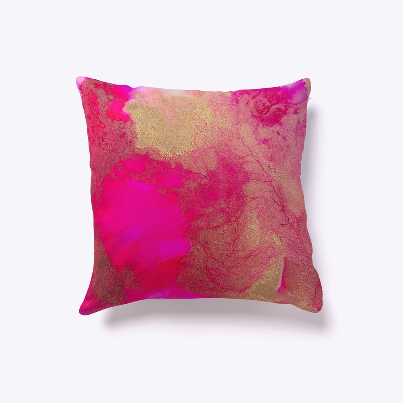 Magenta Resin Art