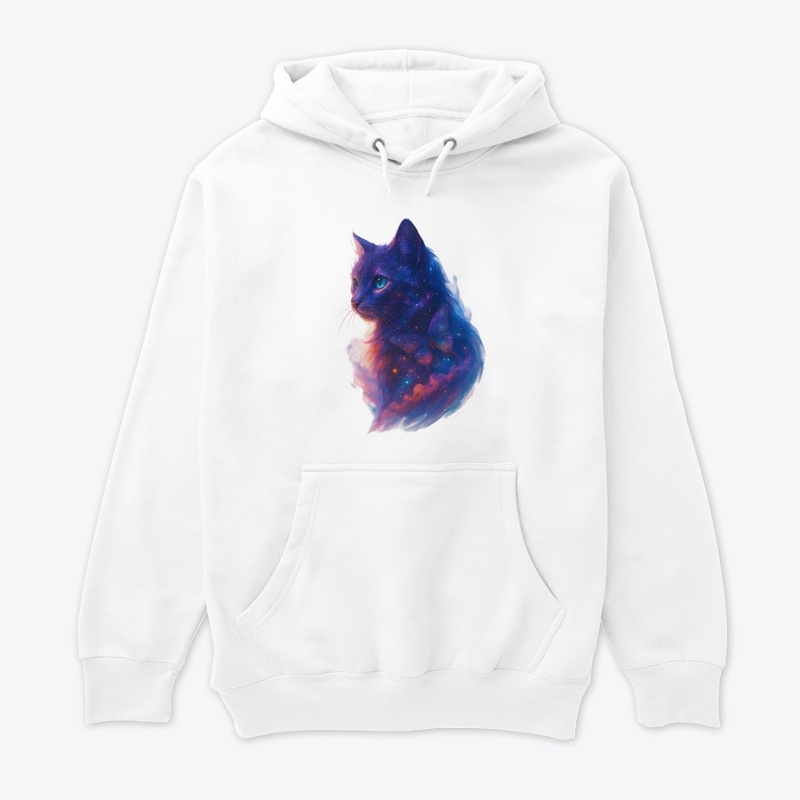 Galaxy Cat Space Art T-Shirt