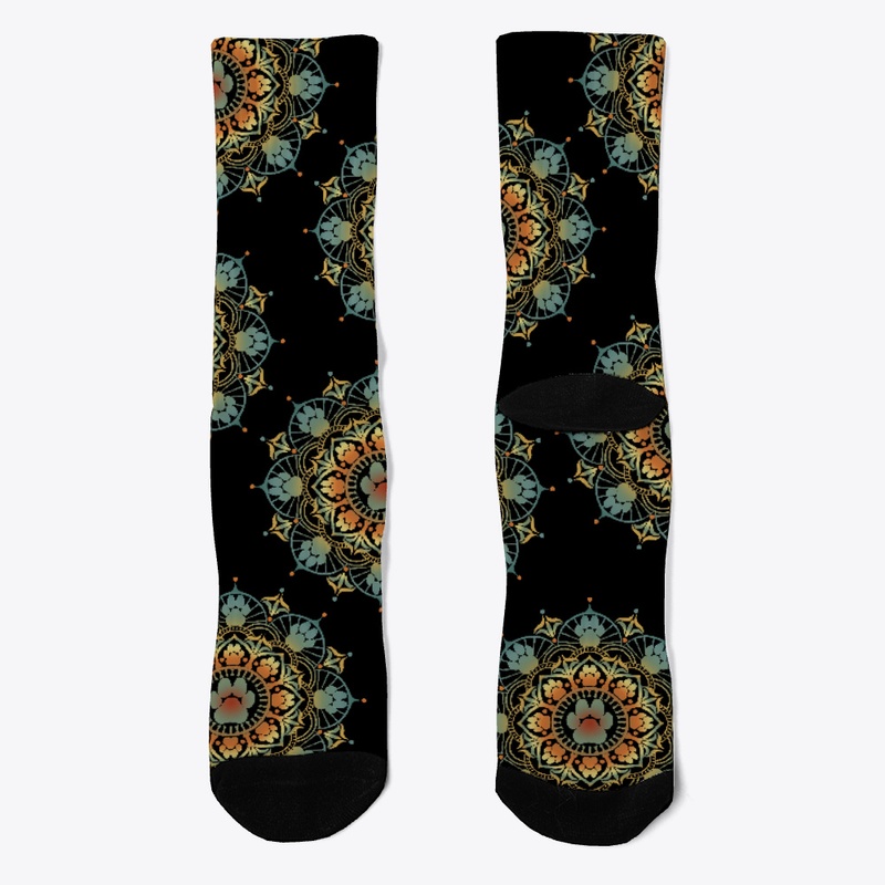 Dogmaste - Yoga dog with dog paw mandala