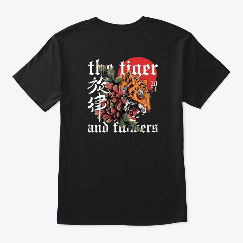 The Tiger and Flowers Print