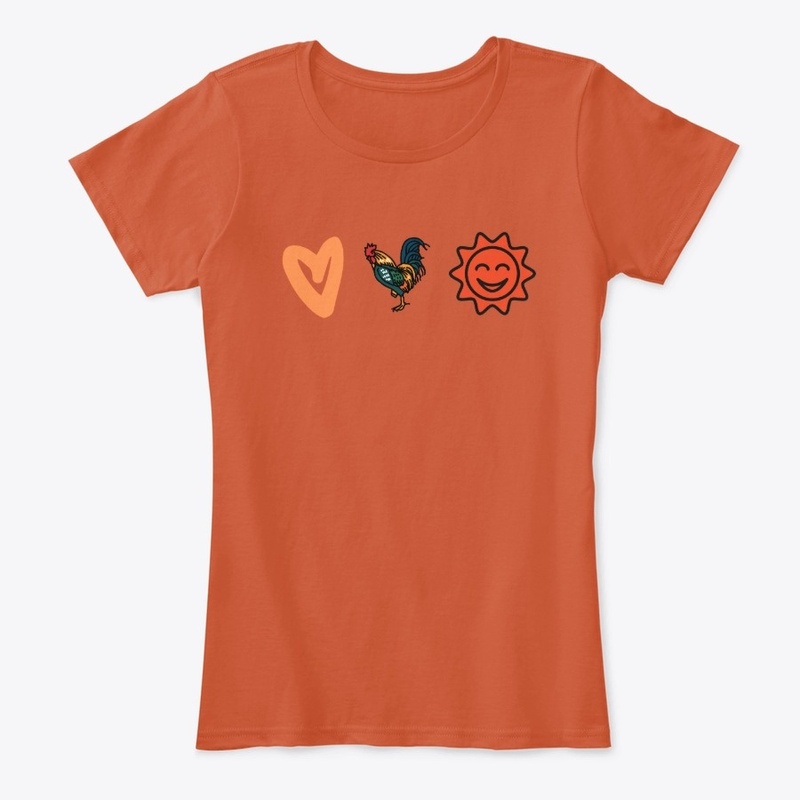Heart Chicken Sushine Shirt